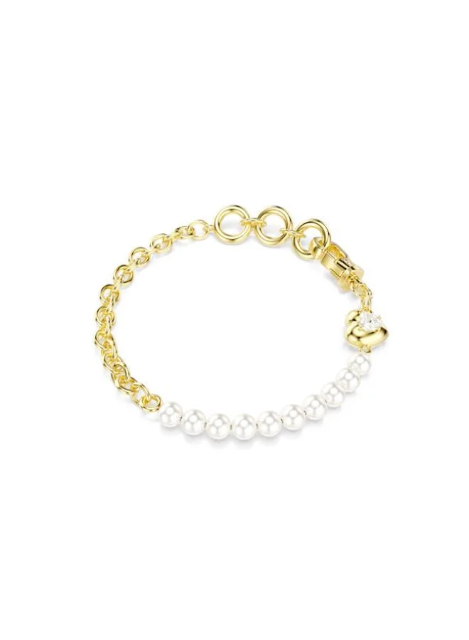 SWAROVSKI  Idyllia White Crystal Gold Tone Plated Bracelet for Women | Best Price UAE